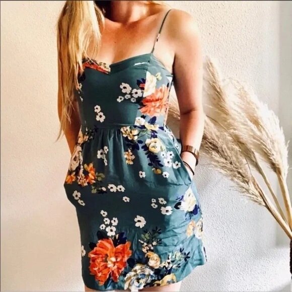 Floral Sleeveless Silk Dress By Moulinette Soeurs Size 0‎ - Picture 8 of 8